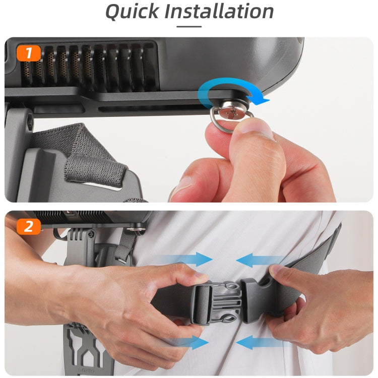 For DJI RC Plus Sunnylife Remote Control Waist Support Bracket Chest Strap, For DJI RC Plus For DJI RC Plus Sunnylife Remote Control Waist Support Bracket Chest Strap, For DJI RC Plus